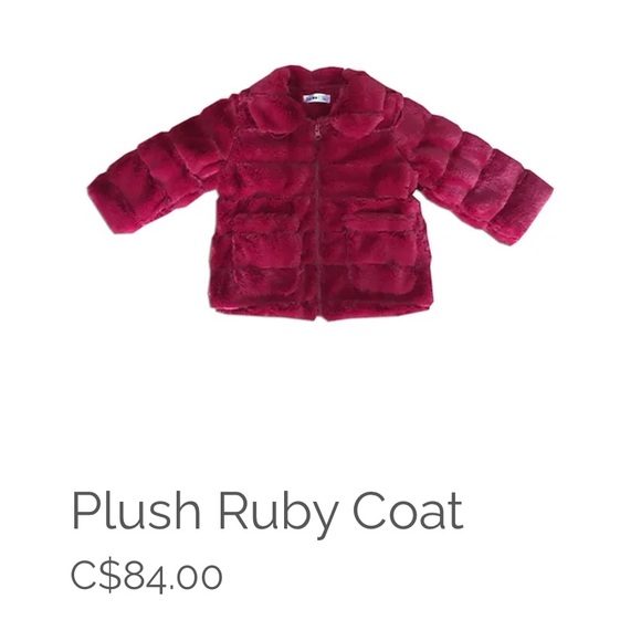 Joe & Ella Plush Ruby Coat - Picture 2 of 2
